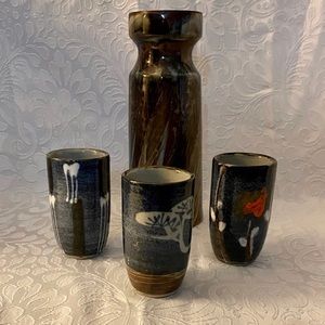 Vintage OMC Japanese Sake Set